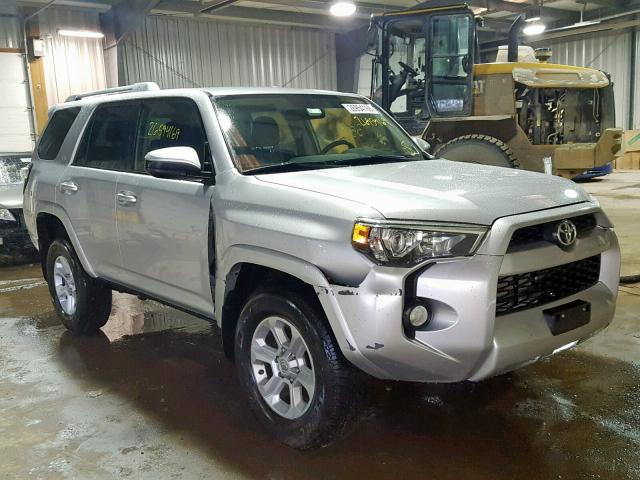 JTEBU5JRXH5430166 - 2017 TOYOTA 4RUNNER SR SILVER photo 1