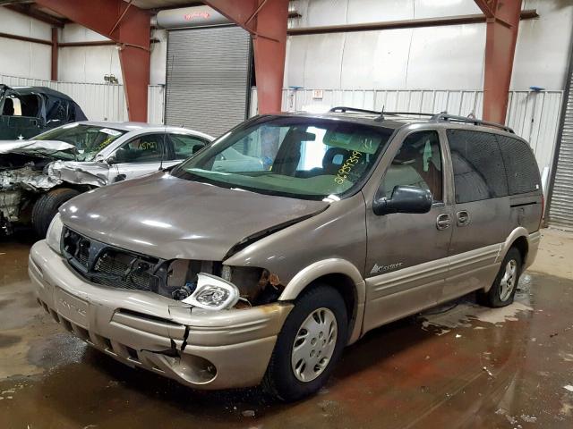 1GMDX03E52D295365 - 2002 PONTIAC MONTANA TAN photo 2