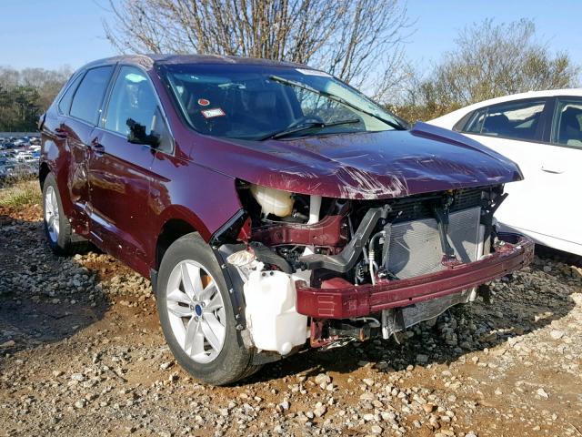 2FMPK3J85JBB09452 - 2018 FORD EDGE SEL MAROON photo 1