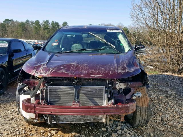 2FMPK3J85JBB09452 - 2018 FORD EDGE SEL MAROON photo 9