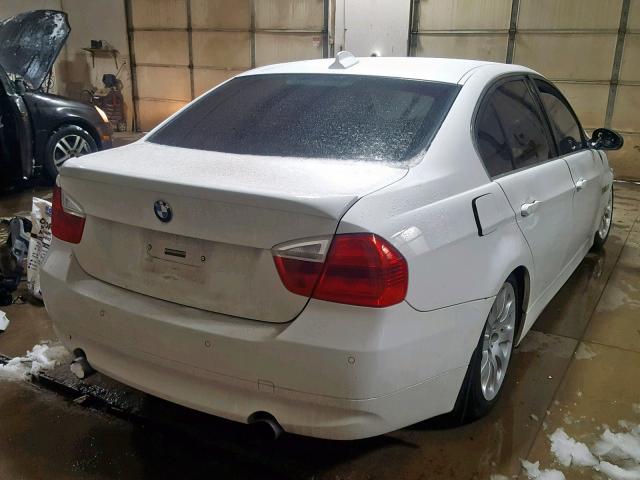 WBAVD53588A010258 - 2008 BMW 335 XI WHITE photo 4