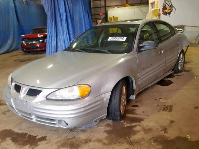 1G2NF52T41M535422 - 2001 PONTIAC GRAND AM S SILVER photo 2