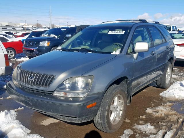 JT6HF10U7Y0148420 - 2000 LEXUS RX 300 GRAY photo 2