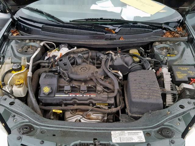 1C3EL55RX2N131769 - 2002 CHRYSLER SEBRING LX GREEN photo 7