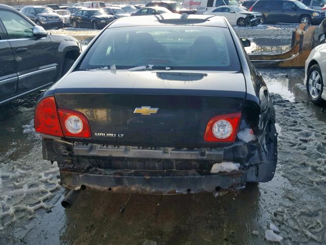 1G1ZC5EB8AF283146 - 2010 CHEVROLET MALIBU 1LT BLACK photo 9