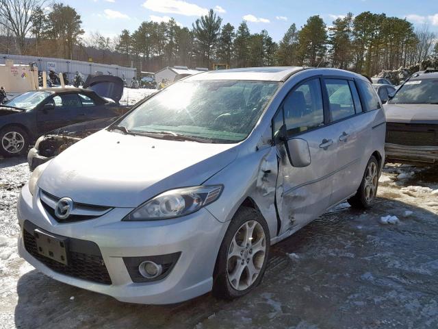 JM1CR29L990336576 - 2009 MAZDA 5 GRAY photo 2