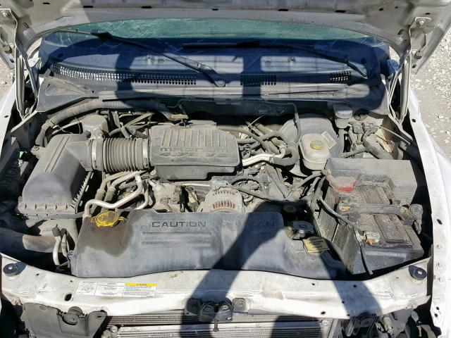 1D7HG38N94S641258 - 2004 DODGE DAKOTA QUA WHITE photo 7