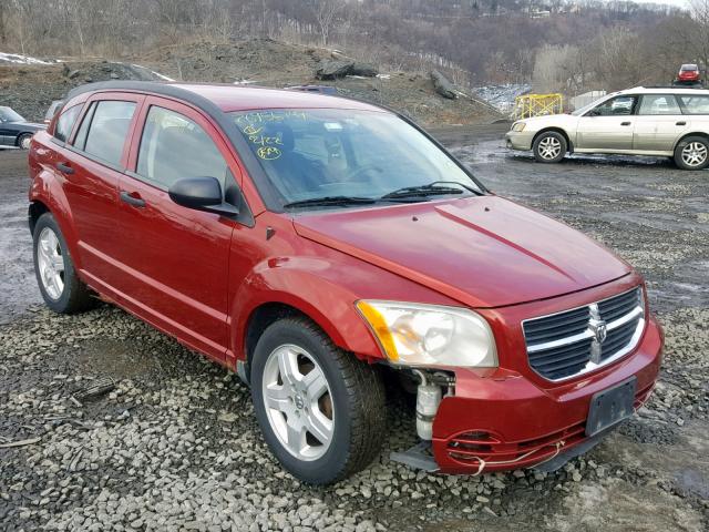 1B3HB48B58D587313 - 2008 DODGE CALIBER SX RED photo 1