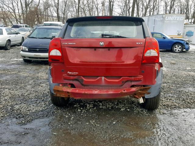 1B3HB48B58D587313 - 2008 DODGE CALIBER SX RED photo 9