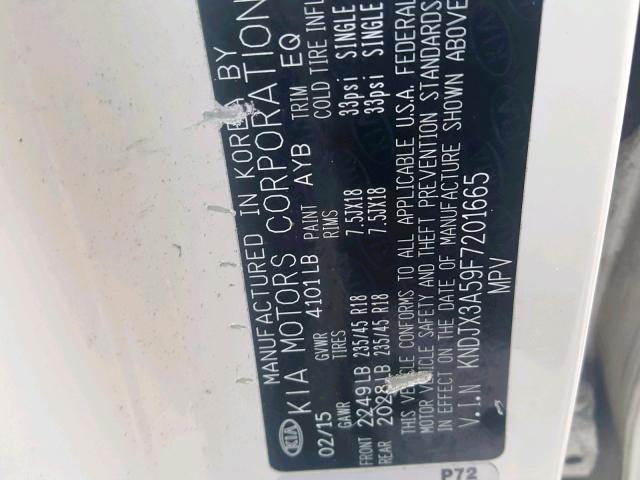 KNDJX3A59F7201665 - 2015 KIA SOUL ! Ağ foto 10