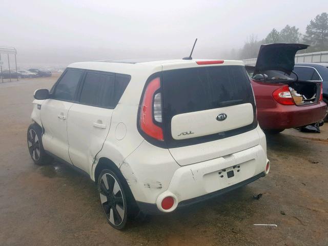 KNDJX3A59F7201665 - 2015 KIA SOUL ! WHITE photo 3