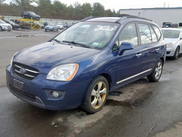 KNAFG526377080929 - 2007 KIA RONDO LX BLUE photo 2