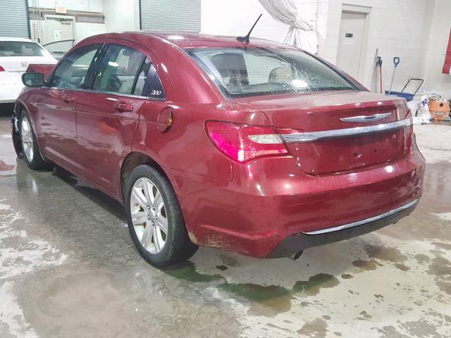 1C3BC1FG1BN600675 - 2011 CHRYSLER 200 TOURIN RED photo 3