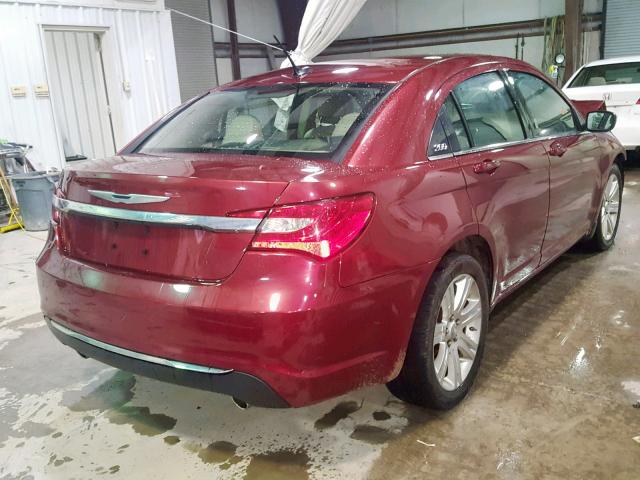 1C3BC1FG1BN600675 - 2011 CHRYSLER 200 TOURIN RED photo 4