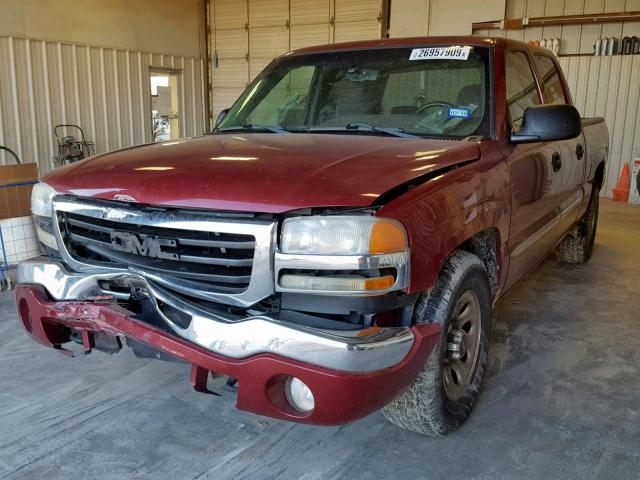 2GTEC13Z261287531 - 2006 GMC NEW SIERRA MAROON photo 2