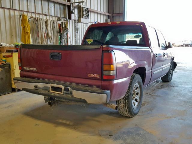 2GTEC13Z261287531 - 2006 GMC NEW SIERRA MAROON photo 4