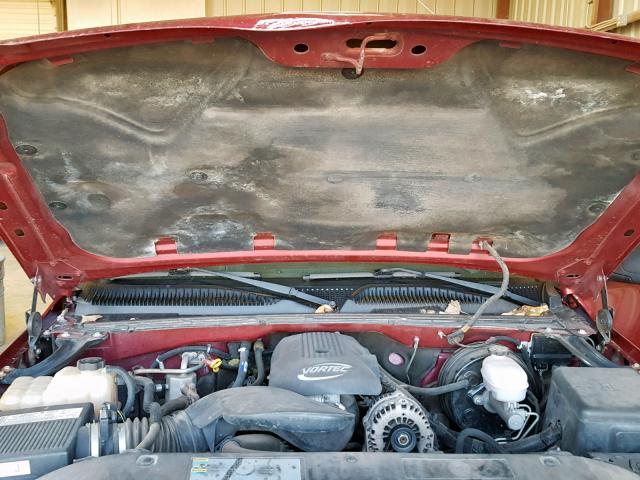 2GTEC13Z261287531 - 2006 GMC NEW SIERRA MAROON photo 7