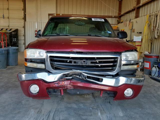 2GTEC13Z261287531 - 2006 GMC NEW SIERRA MAROON photo 9