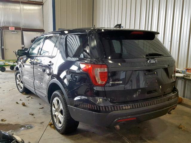 1FM5K8AT6HGB47235 - 2017 FORD EXPLORER P BLACK photo 3