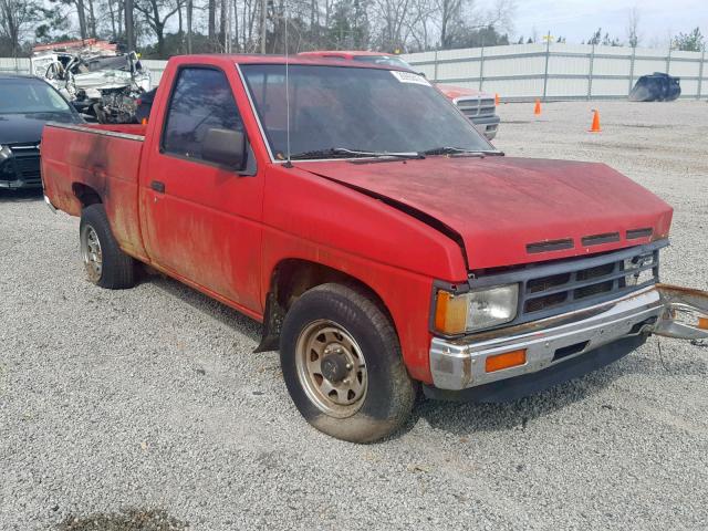 1N6ND11S2KC324114 - 1989 NISSAN D21 SHORT RED photo 1