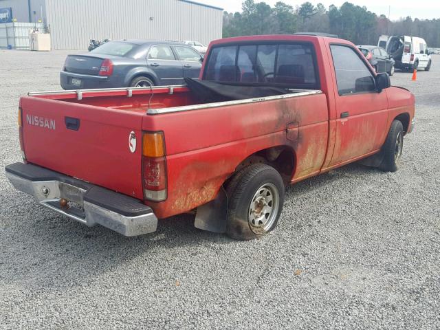 1N6ND11S2KC324114 - 1989 NISSAN D21 SHORT RED photo 4