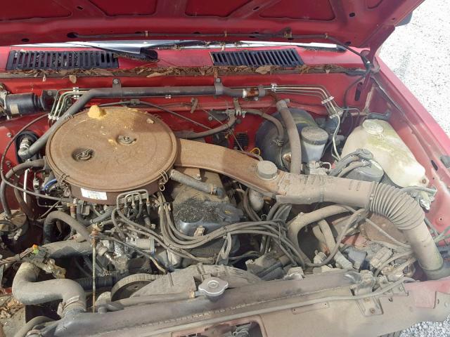 1N6ND11S2KC324114 - 1989 NISSAN D21 SHORT RED photo 7