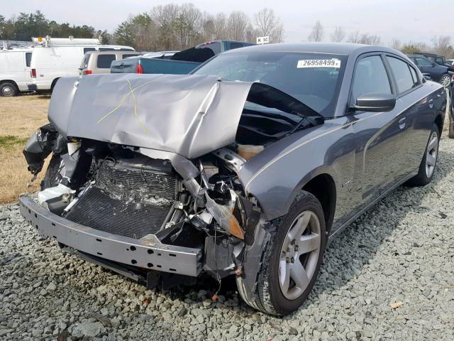 2B3CL1CT2BH556598 - 2011 DODGE CHARGER PO SILVER photo 2