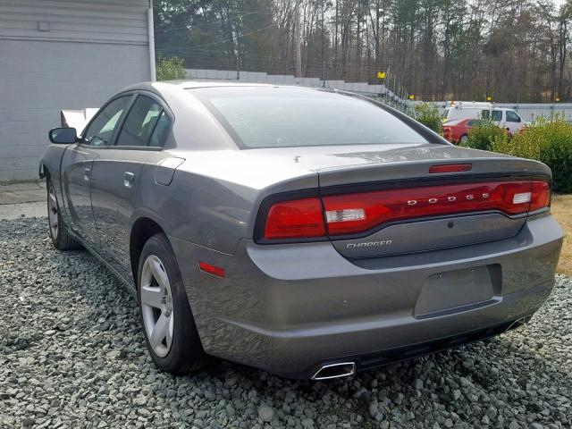 2B3CL1CT2BH556598 - 2011 DODGE CHARGER PO SILVER photo 3