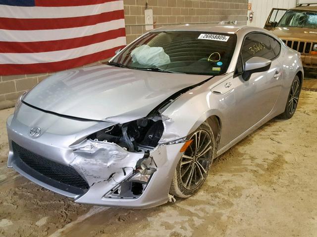 JF1ZNAA16G8703478 - 2016 TOYOTA SCION FR-S SILVER photo 2