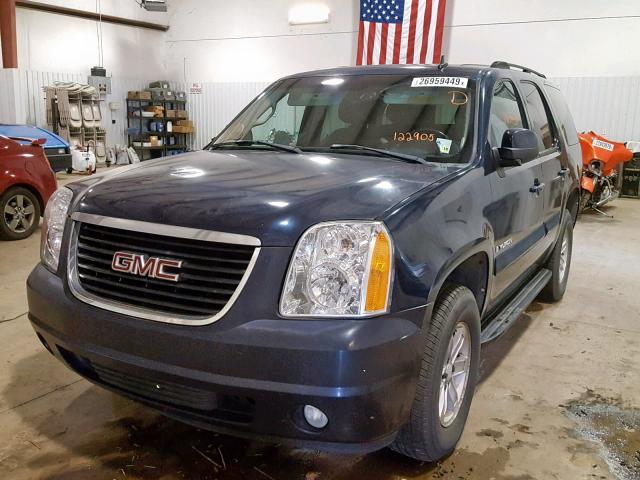 1GKFC13007R122905 - 2007 GMC YUKON BLUE photo 2