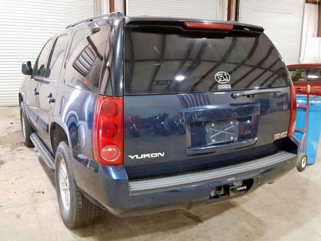 1GKFC13007R122905 - 2007 GMC YUKON BLUE photo 3