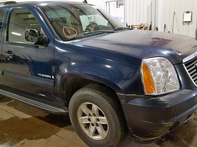 1GKFC13007R122905 - 2007 GMC YUKON BLUE photo 9