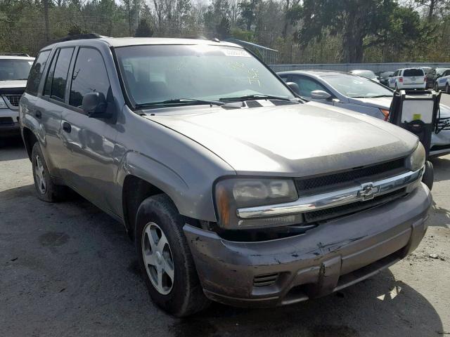 1GNDS13S552243711 - 2005 CHEVROLET TRAILBLAZE GRAY photo 1