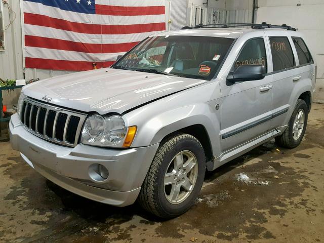 1J8HR48P87C540263 - 2007 JEEP GRAND CHER SILVER photo 2