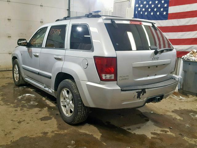 1J8HR48P87C540263 - 2007 JEEP GRAND CHER SILVER photo 3