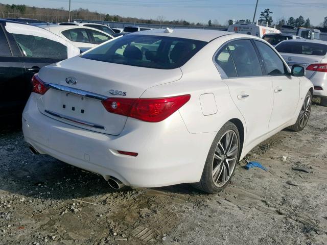 JN1BV7AP6FM348033 - 2015 INFINITI Q50 BASE WHITE photo 4