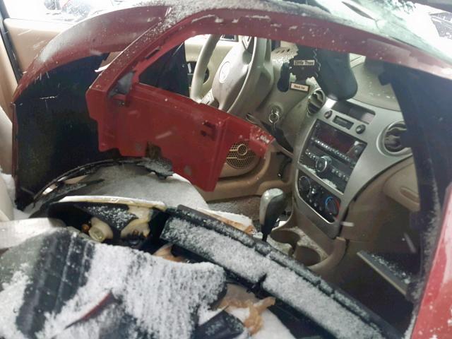 1G8AL58B27Z102186 - 2007 SATURN ION LEVEL RED photo 5