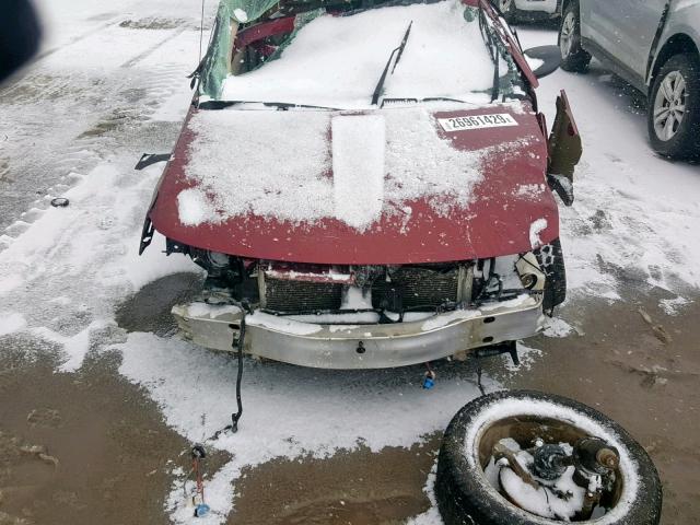 1G8AL58B27Z102186 - 2007 SATURN ION LEVEL RED photo 7