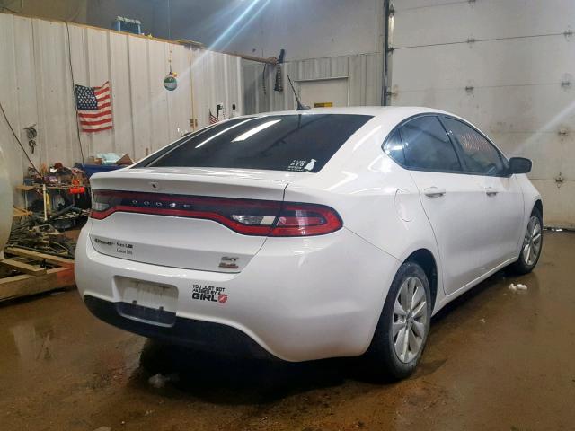 1C3CDFBB6ED672121 - 2014 DODGE DART SXT WHITE photo 4