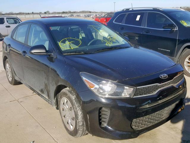 3KPA24AB3JE080926 - 2018 KIA RIO LX BLACK photo 1