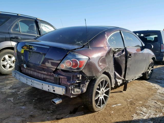 JTKDE167590290173 - 2009 TOYOTA SCION TC PURPLE photo 4
