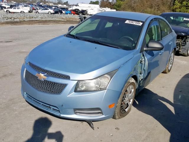 1G1PC5SH9C7285081 - 2012 CHEVROLET CRUZE LS BLUE photo 2