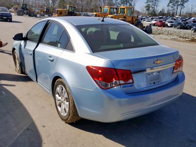 1G1PC5SH9C7285081 - 2012 CHEVROLET CRUZE LS BLUE photo 3