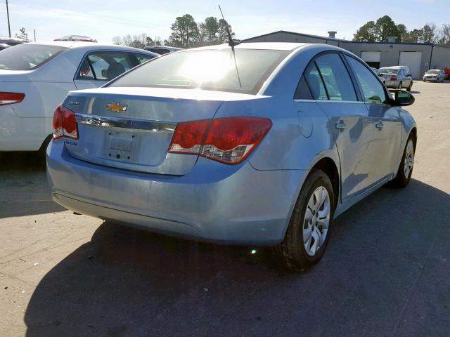 1G1PC5SH9C7285081 - 2012 CHEVROLET CRUZE LS BLUE photo 4