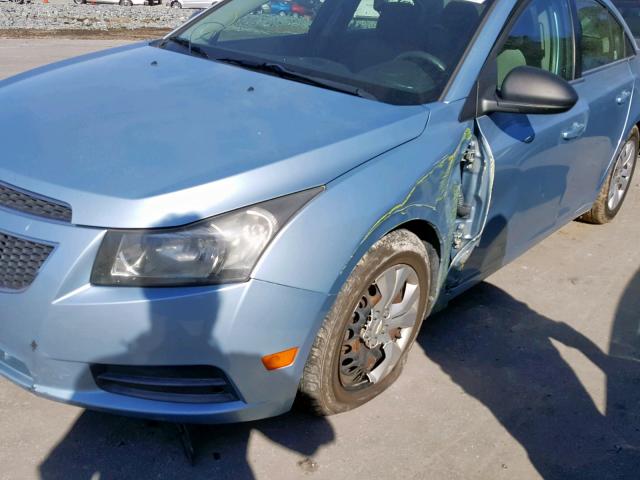 1G1PC5SH9C7285081 - 2012 CHEVROLET CRUZE LS BLUE photo 9