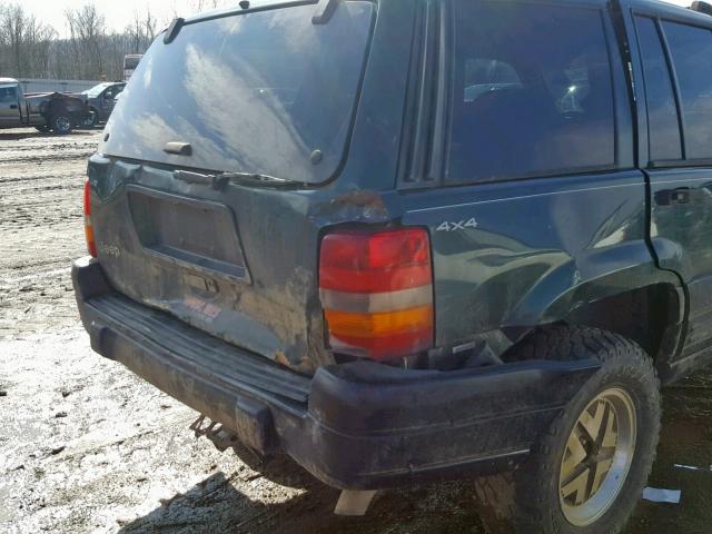 1J4GZ58S4WC372787 - 1998 JEEP GRAND CHER GREEN photo 9