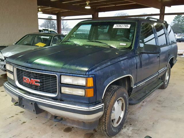 1GKEK13R2XJ795495 - 1999 GMC YUKON BLUE photo 2