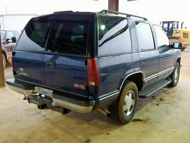 1GKEK13R2XJ795495 - 1999 GMC YUKON BLUE photo 4