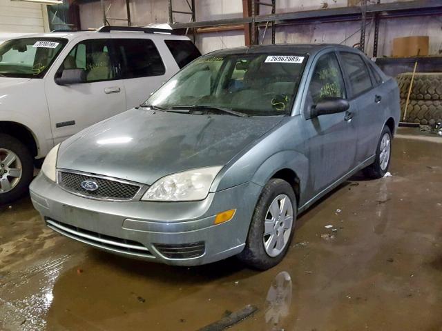 1FAFP34N16W123539 - 2006 FORD FOCUS ZX4 BLUE photo 2