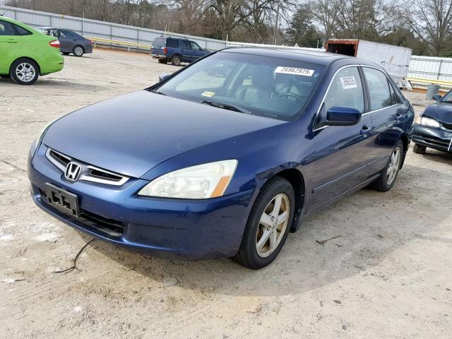 1HGCM55864A057284 - 2004 HONDA ACCORD BLUE photo 2